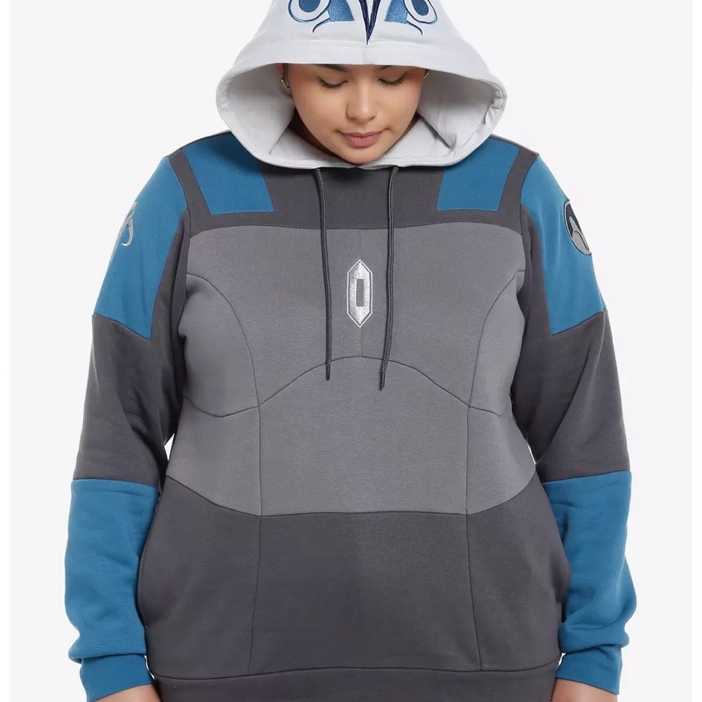 Her Universe Star Wars Bo-Katan Armor Hoodie Plus Size - Picture 13 of 13